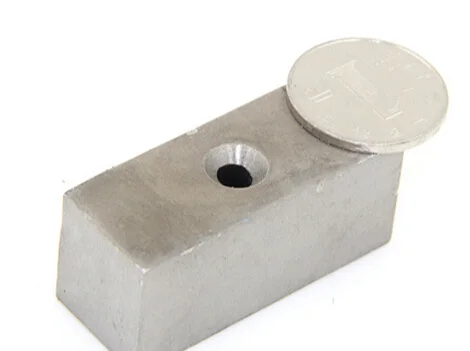 

SmCo Magnet Block 50x20x20 mm 2" 5 mm Screw Countersunk Hole YXG24H 350degree C High Temperature Rare Earth Magnets
