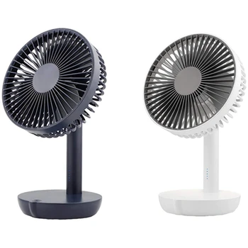 

5 Speeds Battery Operated Usb Desk Fan, Whisper Quiet, W/ Portable Charger Feature, 6 Inch Perfect Small Personal For Outdoor Ac