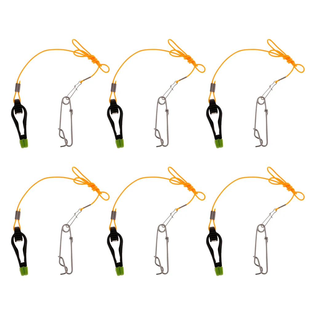 6pc Power Grip Release Clip Planer Board Boat Outfitting with Snap