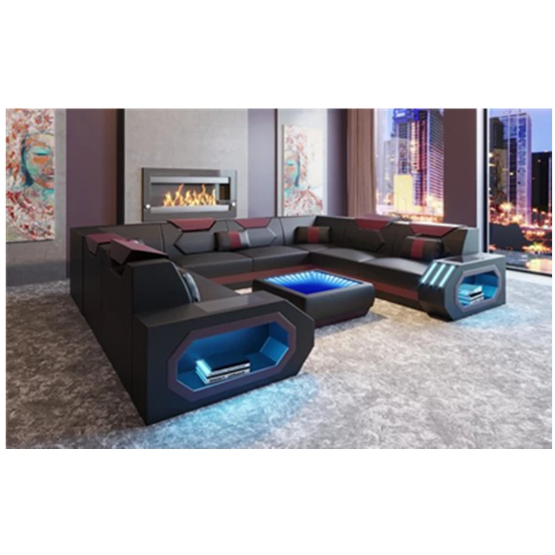 Meubles de salon avec USB et lampe tactile véritable canapé intelligent | AliExpress