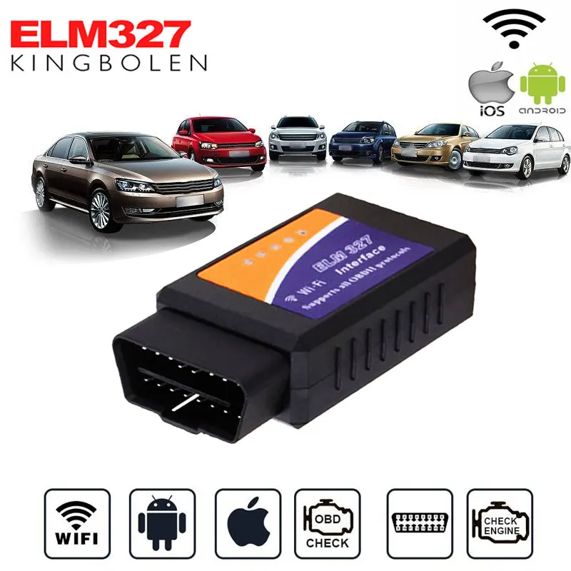 Vehemo ELM 327 OBD2 Wi-Fi автомобильный диагностический сканер, автомобильный диагностический сканер Ethernet-OBD, технический считыватель, чип