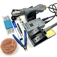 YOUYUE 8786 110 В 220 В Портативный Горячий Воздушный пистолет 2 в 1 BGA паяльная железная паяльная станция горячий воздух воздуходувка Тепловая пушка+ качественные сварочные инструменты