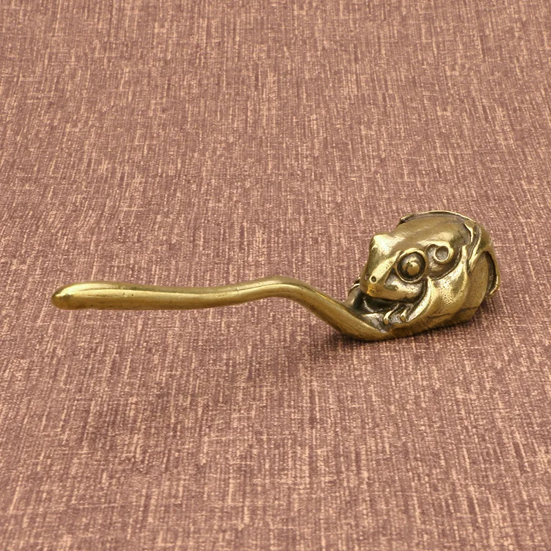 

New Lucky Copper Toad Home Decor Figurines Antique Office Wealth Feng Shui Decoration Crafts Animal Bronze Sculpture Ornaments
