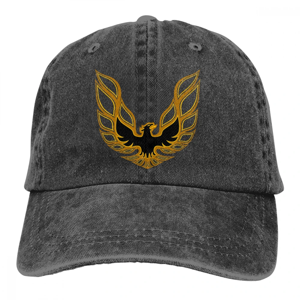 Pontiac Trans Am жар-логотип Casquette глубокий в мелкую полоску унисекс Мужские Женские деним бейсболка с ремешком Кепки регулируемые клюшки для гольфа шляпа для папы