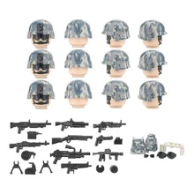 Figurines des Forces spéciales aériennes des états unis 82, bloc de construction de soldat Ucp, gilet de Camouflage, casque, accessoires d'armes à feu, briques, cadeaux