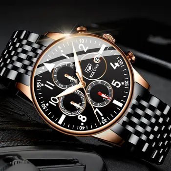 

Men’s Watches NEKTOM Luxury Brand Business Quartz Watch Men Waterproof Chronograph Date Male Clock Gold Relogio Masculino