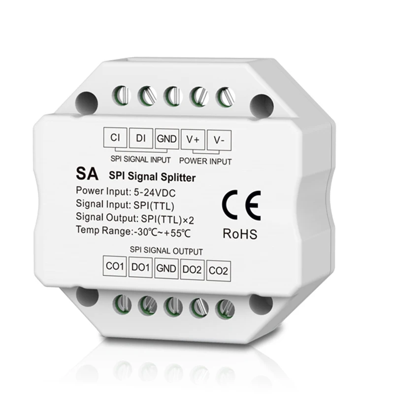 Светодиодный пиксельный контроллер SC + R9 RF SPI 5 в постоянного тока 12 В 24