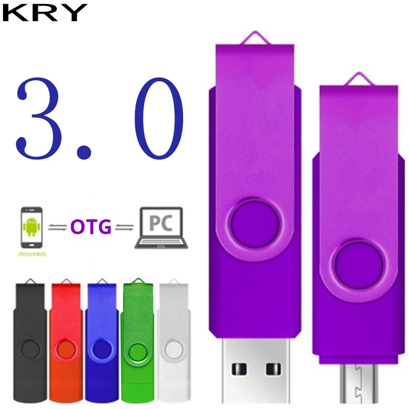 

OTG 3.0 USB Flash Drive for Android Smart Phone 128GB Pendrive 64GB 32GB 16GB OTG Pen drive Memory Stick 256GB Cle USB