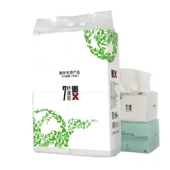 

8pcs/1 Pack Toilet Paper 2-layer Paper Tower Portable Soft Folding Napkin Tissues For Home Kitchen Bathroom Or Restaurants
