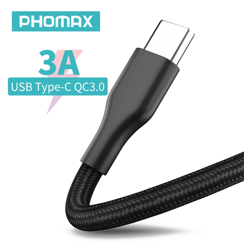 Кабель зарядный PHOMAX с нейлоновой оплёткой 3 А | Мобильные телефоны и аксессуары