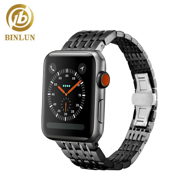 Металлический ремешок для наручных часов Apple Watch серии 3/2/1 Нержавеющая сталь 38 мм