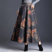^#Cheap Sisjuly Autumn Female Floral Retro Skirts High Waist Ankle Length Long Skirts Winter Office Ladies Warm Big Swing Woolen Skirts ^#Cheap Sisjuly Autumn Female Floral Retro Skirts High Waist Ankle Length Long Skirts Winter Office Ladies Warm Big Swing Woolen Skirts