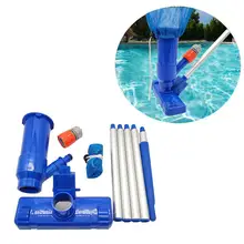 Piscina conjunto de aspirador de pó piscina spa lagoa mini jet aspirador de pó piscina conjunto com escova e saco 4ft pólo 30