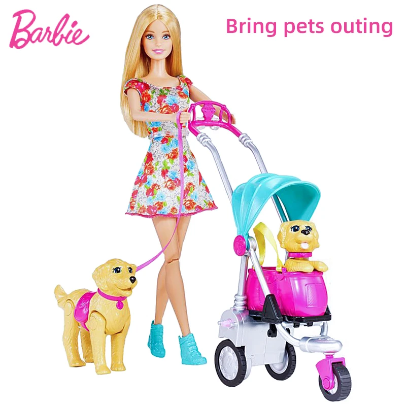 Barbie Arabasi Oyuncak Seti Pet Kopek Cnb21 Kiz Prenses Dogum Gunu Hediyesi Oyun Evi Oyuncak Iki Kopek Pet Dolls Aliexpress