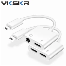 Для iphone до 3,5 мм разъем AUX Наушники Аудио 2 в 1 для iphone 11 X XS XR 7 8 Plus Lighting Plug зарядное устройство адаптер IOS 12 система