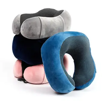 

Memory Foam Neck Cervical Traction Collar Therapy Massage Cushion Pillow Travel Cover Neck Pain Head Relief Support Car S1J5