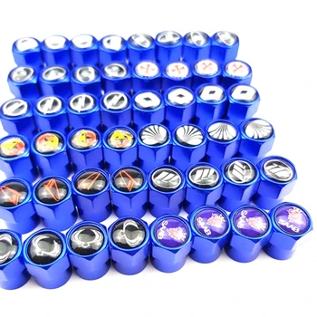 

blue High Quality New Theftproof metal Car Wheel Tires Valves Tyre Stem Air Caps Airtight Cover hot selling car accessories