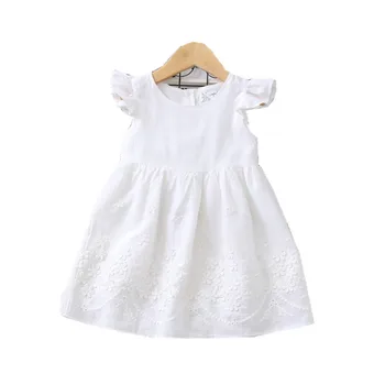 

2020 Summer Girls' Dress Three-dimensional Flower Children's Princess Dress