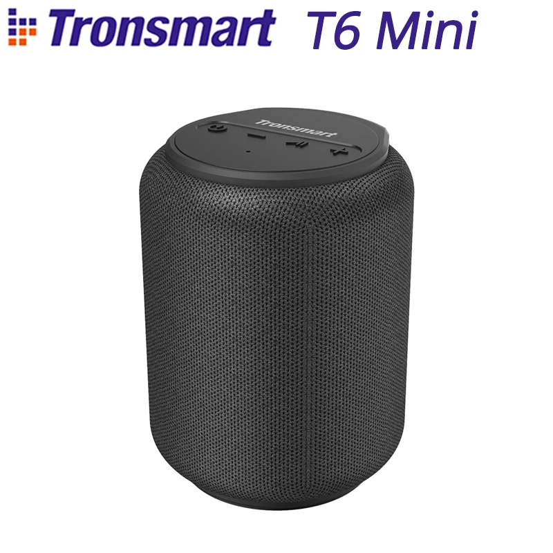 

Tronsmart T6 Mini TWS Bluetooth 5.0 Speaker IPX6 Waterproof Wireless Speaker 24 Hours Play Time Outdoor Portable Speaker 15W