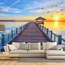 Индивидуальные большие фрески 3D красивый вид на море ТВ спальня гостиная столовая обои для рабочего стола