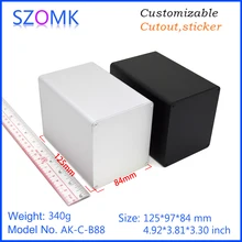 4 шт. 84*97*125 мм szomk алюминиевые штранг-прессования управления корпус PCB дизайна алюминиевый профиль экструдированного распределительная коробка