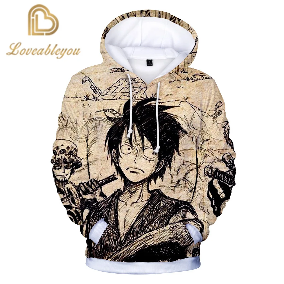 Горячая 3D одна штука Аниме толстовки для мужчин/Женская обувь маленьких девочек