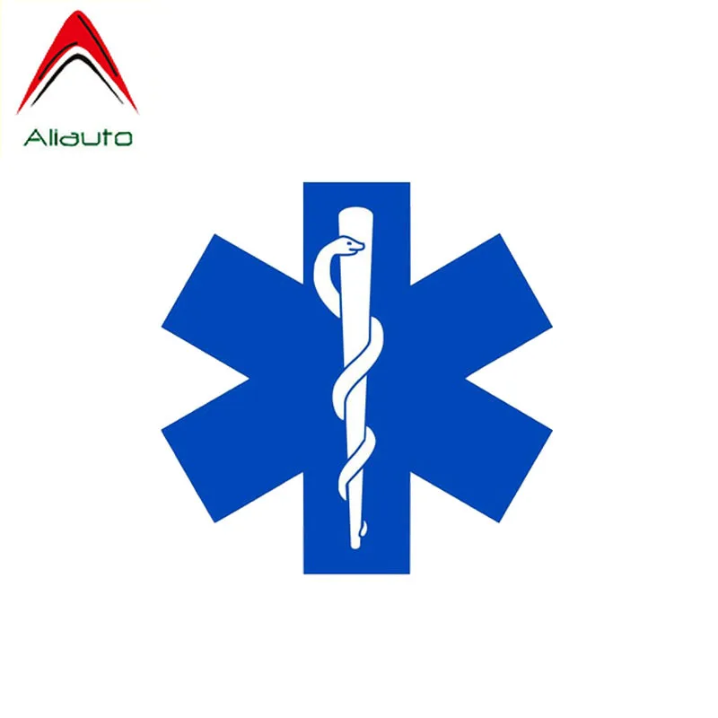 Aliauto Personality Creative Car Stickers Star of Life Hard Hat PVC Waterproof Sunscreen Anti-UV Cover Scratch Decal 12cm*12cm | Автомобили