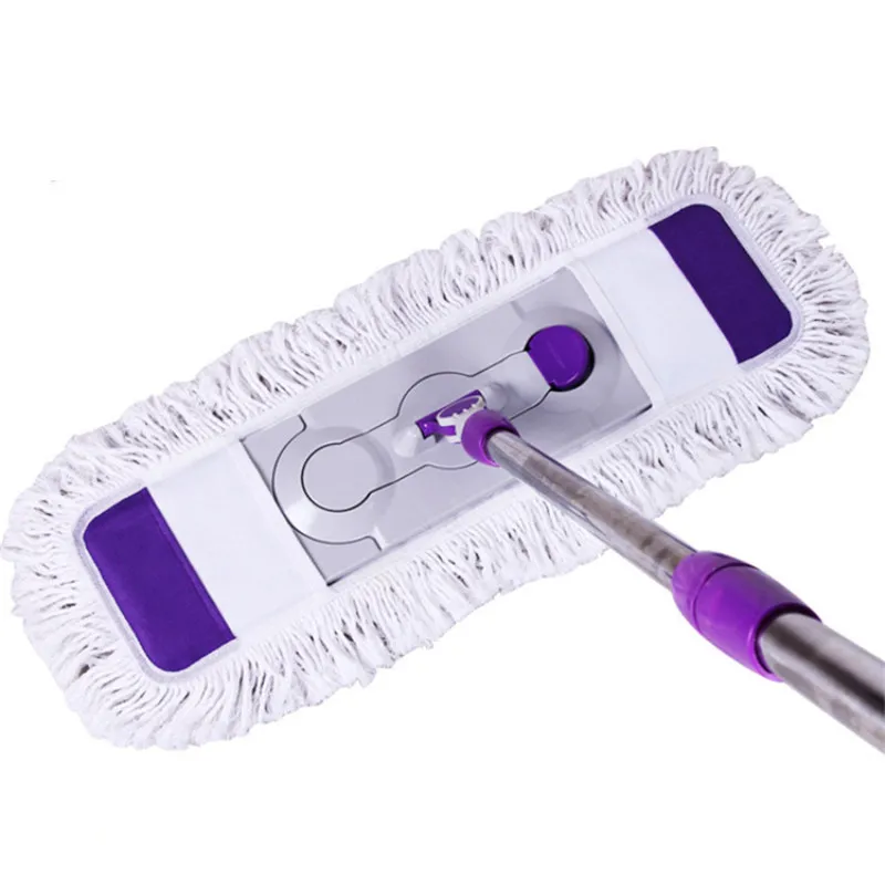 2pcs 65*25 Cm Large Size Mop Head Floor Cleaning Cloth Paste The Mop