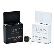 Pre Ink Mapping нить пигментная струна для микроблейдинга бровей 10 м татуировки брови на точку для перманентного макияжа позиции инструменты
