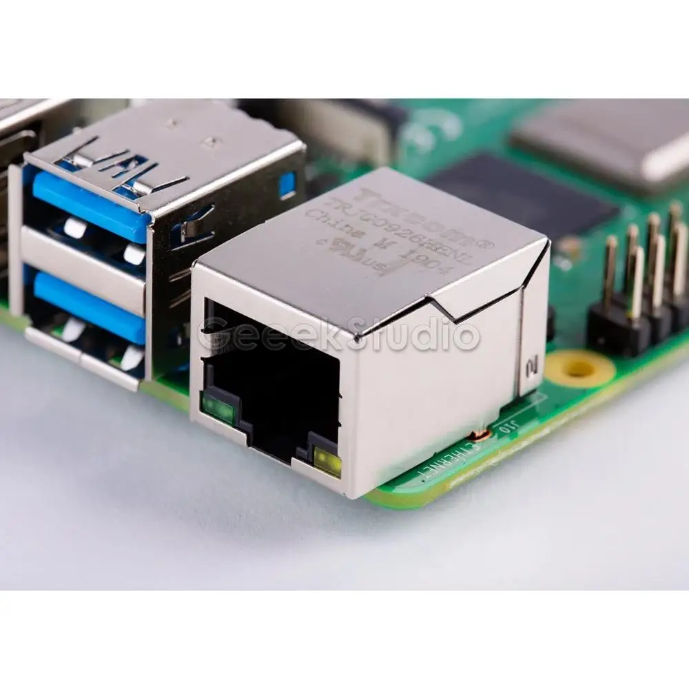 Raspberry Pi 4 Модель B 4 Гб Оперативная память четырёхъядерный 64-разрядный процессор 1,5 ГГц Bluetooth 5,0