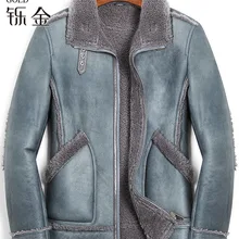 Натуральная кожа, мужское пальто из настоящей овчины, мужская куртка из овчины, пальто из натурального овечьего меха для мужчин, высокое качество, модное зимнее пальто