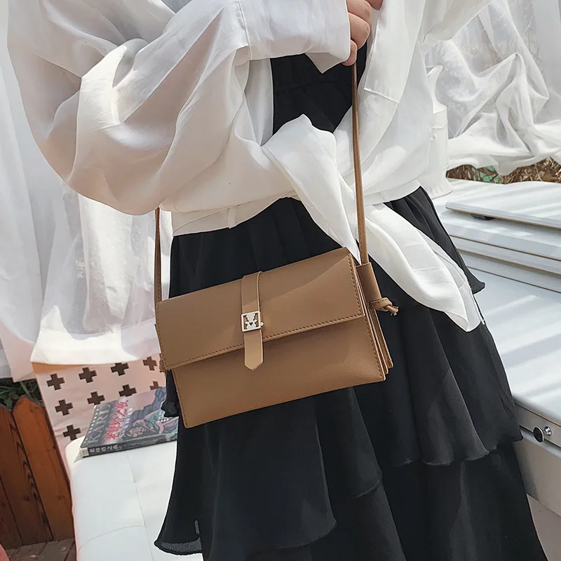 

Bag Women's 2019 Summer New Style Korean-style Versitile Fashion Crossbody Bag Fresh Simple Online Celebrity Square Sling Bag