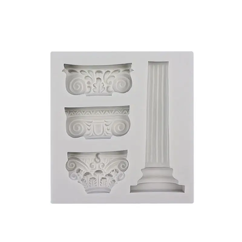 Ancient Greek Pillars Mold Roman Column Mold Sugarcraft Epoxy Resin Art Silicone Mold