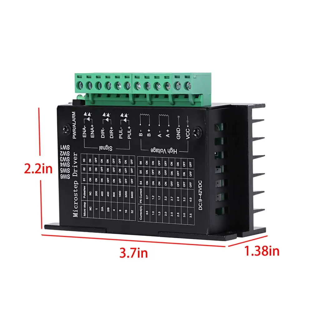 Single TB6600 Stepper Motor Driver Controller Micro-Step CNC Axis 2/4 Phase J& 