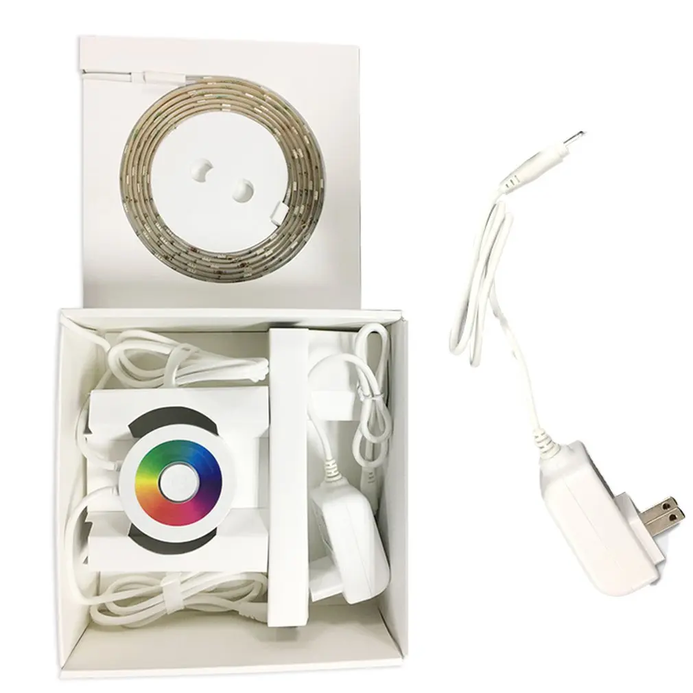 

2M Smart LED Light Strip Mobile Phone Remote Controlled Wifi Smart Alexa Voice US Socket Three-color LED beads