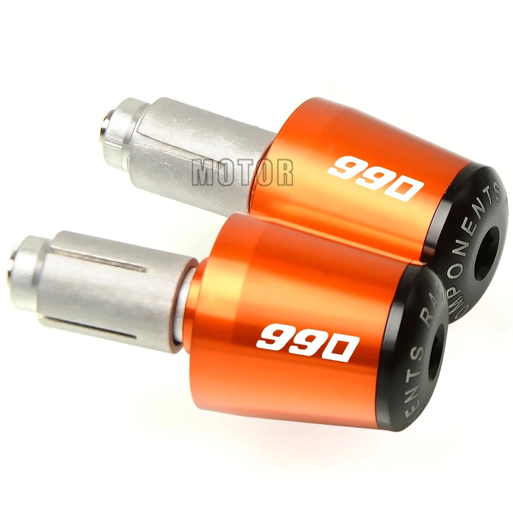 Orange Для KTM 990 Adventure/SMR/SMT/SM/SUPER DUKE/R мотоцикл 7/" 22 мм ручки на руль колпачок рукоятка концы пробковая рукоять крышка слайдер - Цвет: Orange