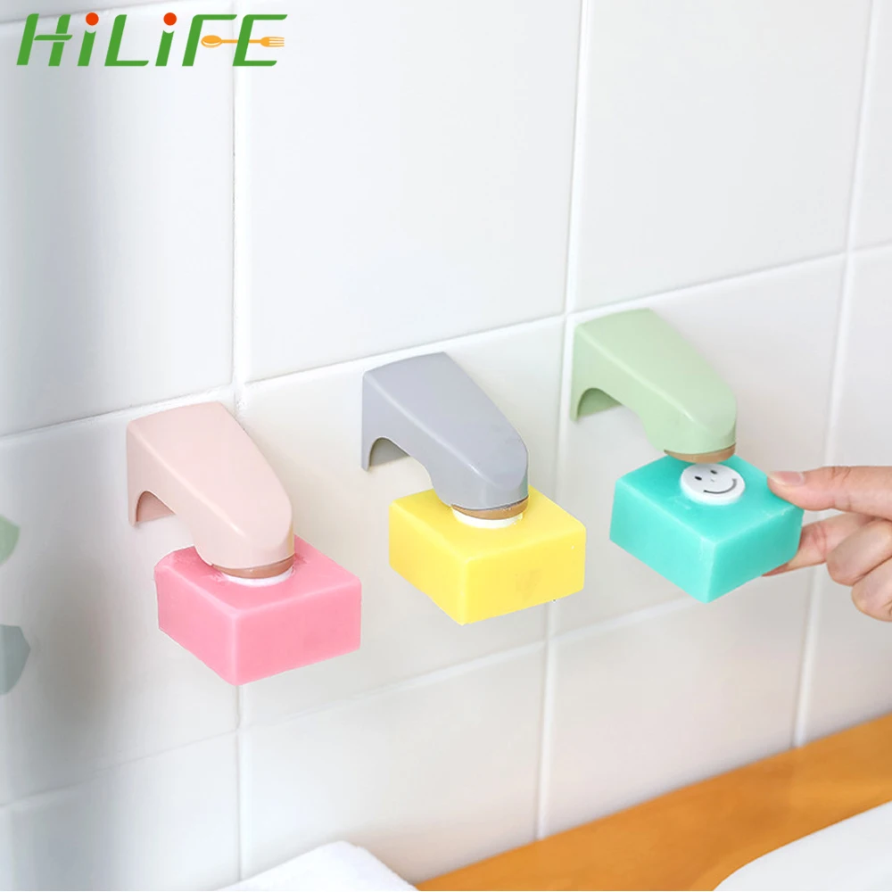 

HILIFE Magnetic Soap Holder Portable Storage Rack Wall Mounted Sticking Soap Dishes Bathroom Accessories 5 Colors