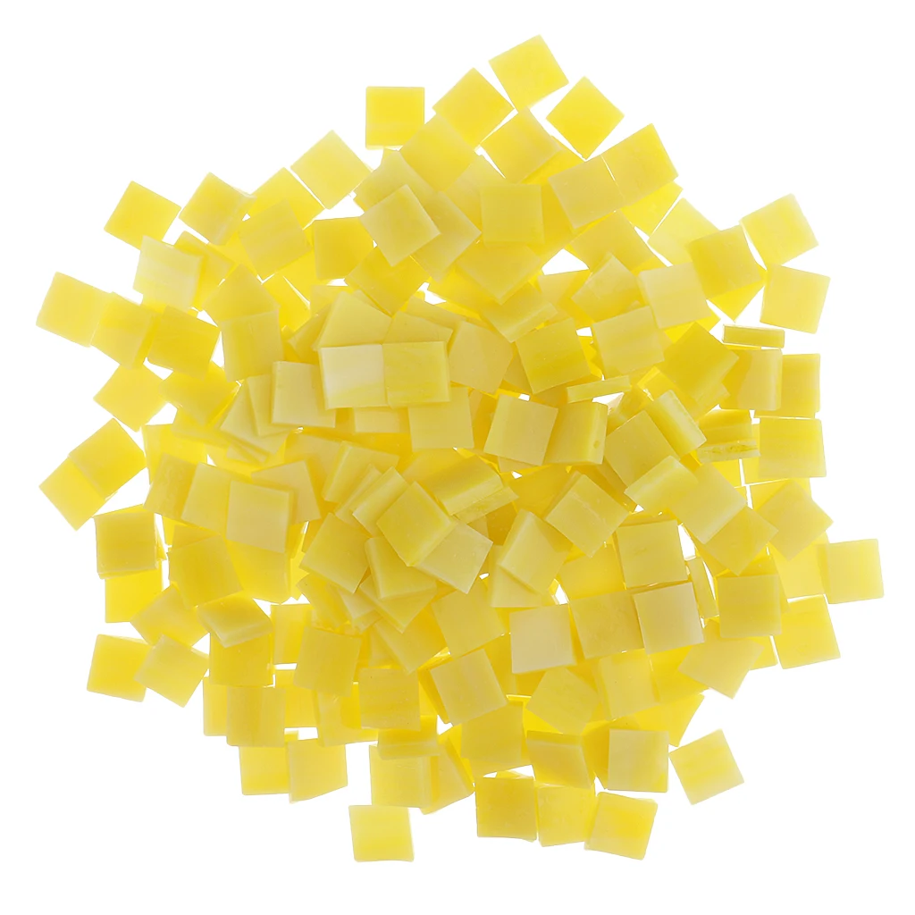 250 Pieces Square Glass Mosaic Tiles for DIY Art Crafts 10x10mm | Дом и сад