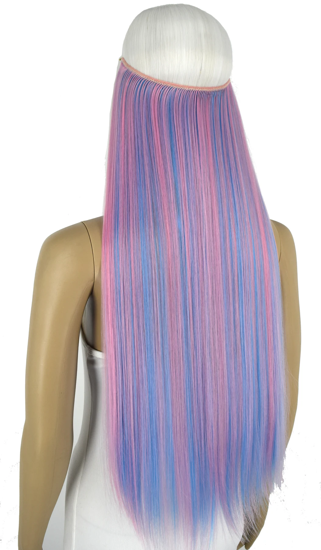 TOPREETY Heat Resistant Synthetic Hair 100gr Silky Straight Elasticity Invisible Wire Halo Hair Extensions 8006 TOPREETY Heat Resistant Synthetic Hair 100gr Silky Straight Elasticity Invisible Wire Halo Hair Extensions 8006