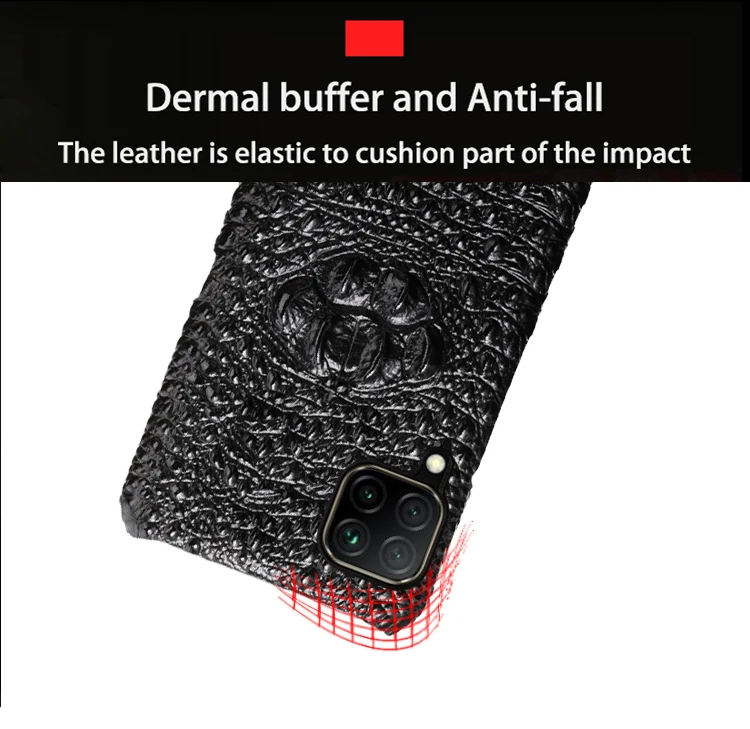 Leather Phone Case For Huawei Mate 40 30 20 20X 10 P20 P30 Lite P40 Pro Plus P Smatr Nova 5T Y6 Y9 2019 Crocodile Head Cover huawei pu case