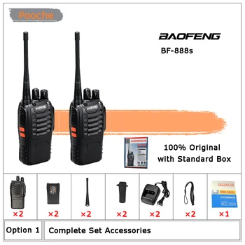 

Original 2pcs Baofeng 888S UHF Two Way Radio 400-480MHz BF-888S Handheld Transceiver Portable Radio Baofeng888s Ham Radio