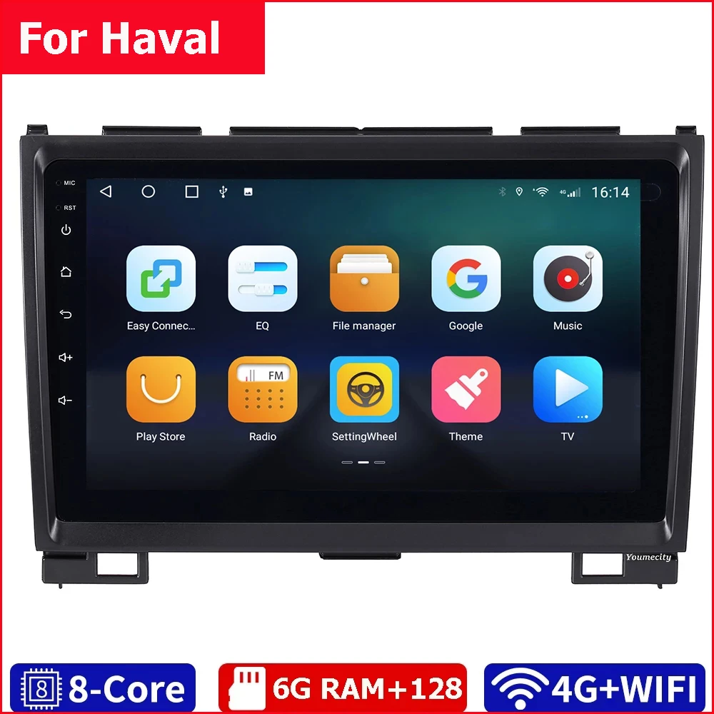 Автомагнитола андроид до 8 ЯДЕР 6GRAM+128ГБ 24*2EQ/Wi Fi+4G/2Din стерео аудио планшет Android 10