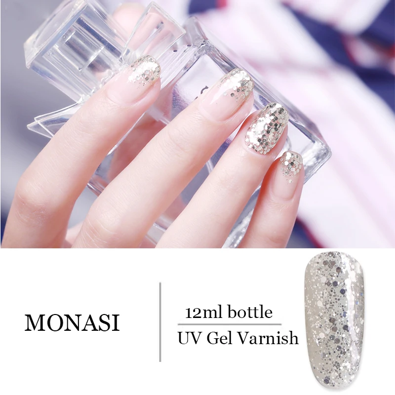 Гель-лак Monasi, легко впитывается, долговечный гель, СВЕТОДИОДНЫЙ УФ-лампа, лак для ногтей, Полупостоянный лак для ногтей, Базовое покрытие, гель-покрытие