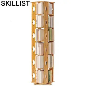 

Decoratie Meuble Industriel Display Cabinet Legno Rotate Rotatable Libreria Scaffale Librero Modern Bookcase Book Case Rack