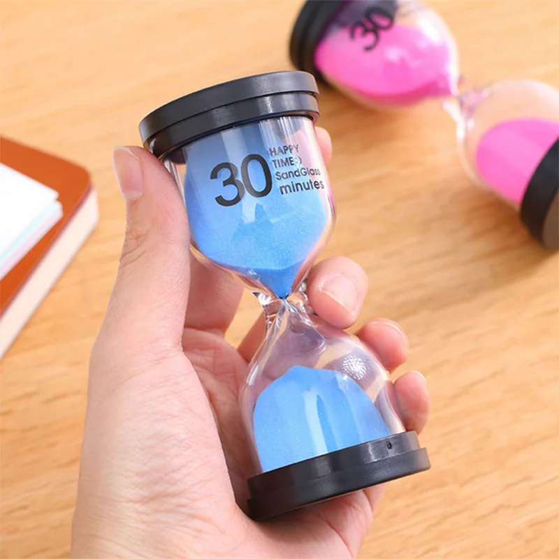 30 minutes timer anti-fall funnel creative children's gift ornaments multi-color security hourglass | Дом и - Цена: 