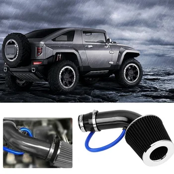 

3-Inch Air Intake Filter Car Racing Fiber Aluminum Alloy Pipe Tube Hose Kit