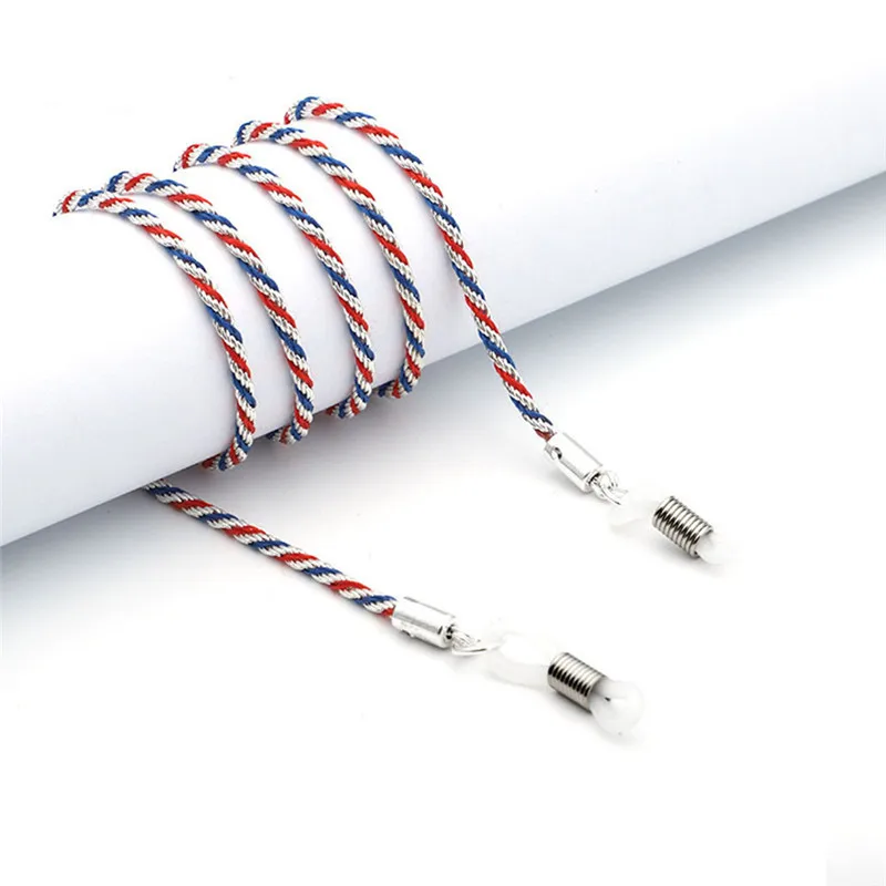 

Unisex Colorful Twist Metal Eyewear Chains Anti-stripping Sunglasses Strap Rope Necklaces Reading Glasses Lanyards Accessories