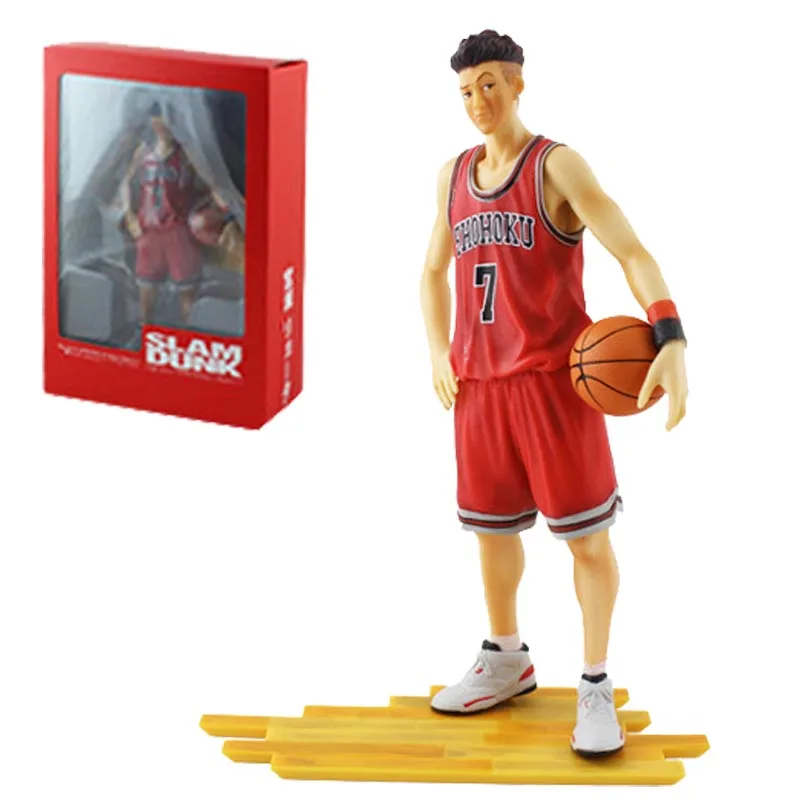 Hot 5pcs/set Slam Dunk Action Figure Toys Hanamichi Sakuragi Rukawa Kaede Akagi Takenori Miyagi Ryota Anime Figure Model Toys