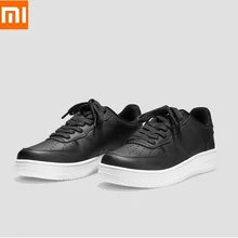 Xiaomi 90 весело Повседневное Для Мужчин's SkateboardingShoes Спорт на открытом воздухе спортивная обувь из воловьей кожи; нескользящая обувь на толстой подошве; туфли на плоской подошве для мужчин