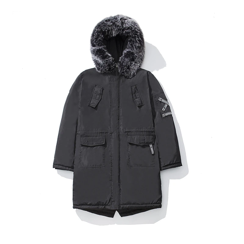 

2020 New Fashion Winter Long Jacket Coats Men Hoodied Jackets Thicken Warm Regular Fit Zipper Jacket Men Parkas Outwear Clothing